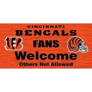 NFL Cincinnati Bengals Fans Sign 6" x 12" Super Bowl Burrow Welcome Wooden